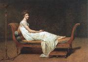 Jacques-Louis  David portrait of madame recamier oil